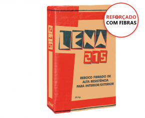 Lena 215 - Reboco Fibrado De Alta ResistÊncia Para Interior E Exterior Cinza